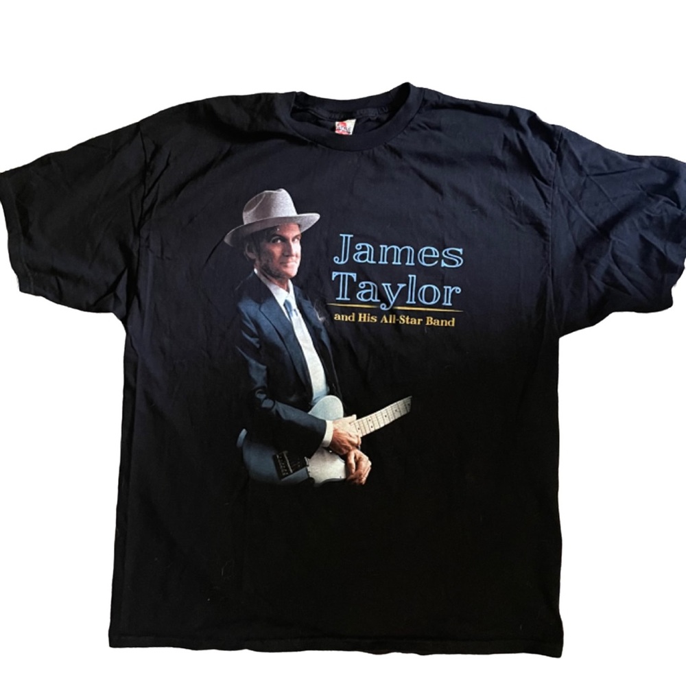 James Taylor Black 2014 Tour Concert Short Sleeve Alstyle Apparel T